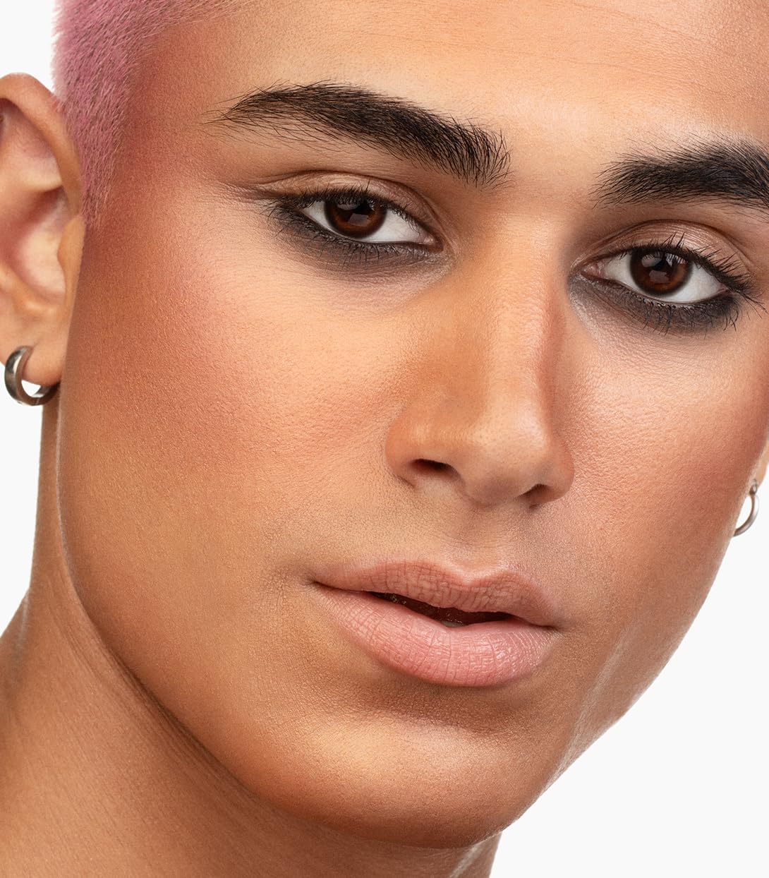 MAKE Beauty Skin Mimetic Microsuede Blush Amber Glow – Matte Powder Blush, Non-Comedogenic, Travel Size Palette