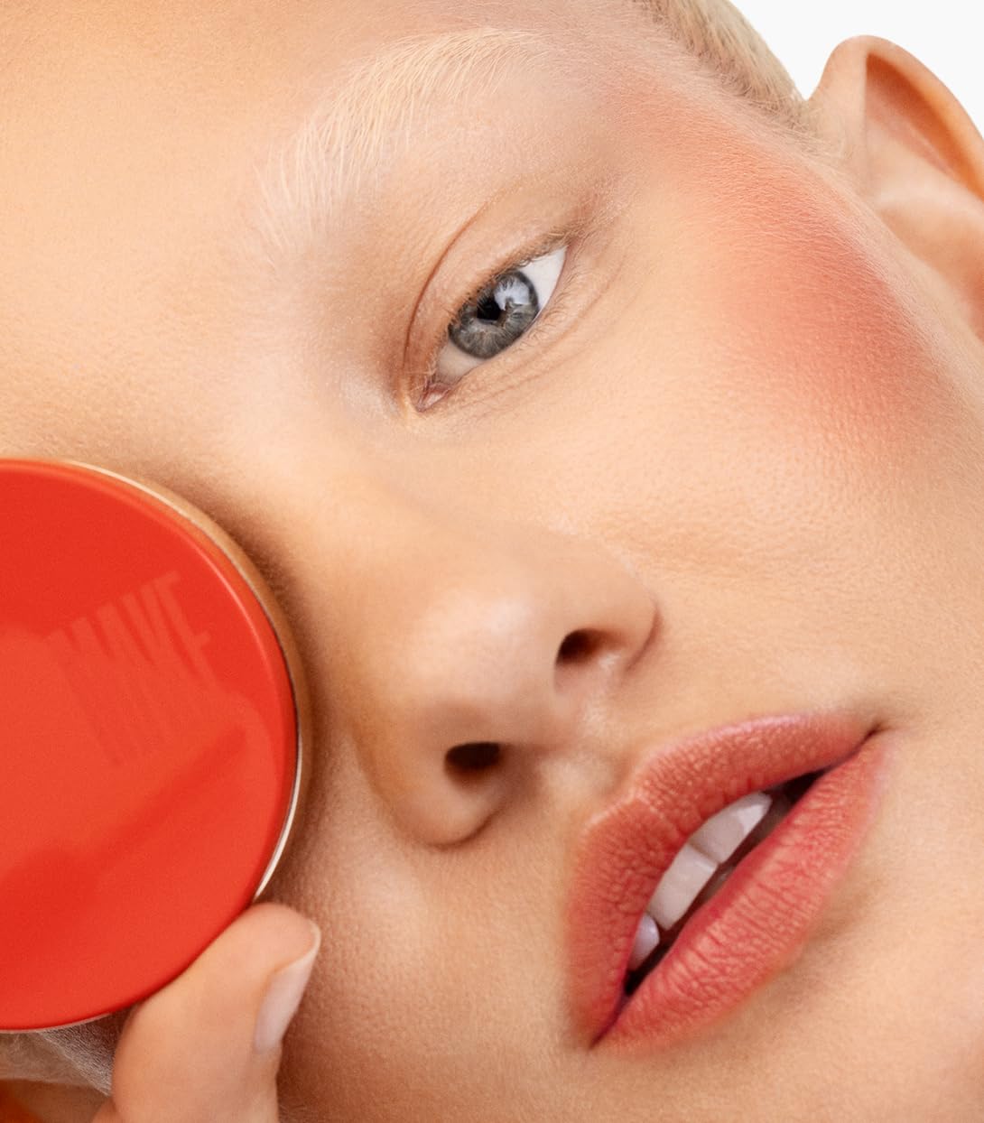 MAKE Beauty Skin Mimetic Blush – Vivid Dream Orange, Matte, Travel Size
