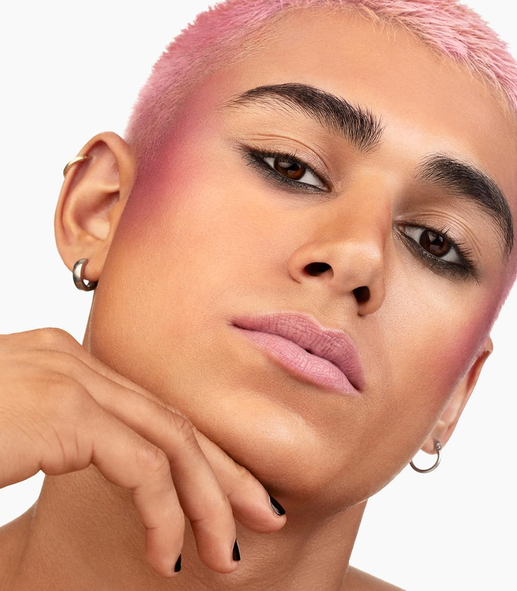 MAKE Beauty Skin Mimetic Microsuede Blush Galactic – Matte Purple, Travel-Size, Non Comedogenic