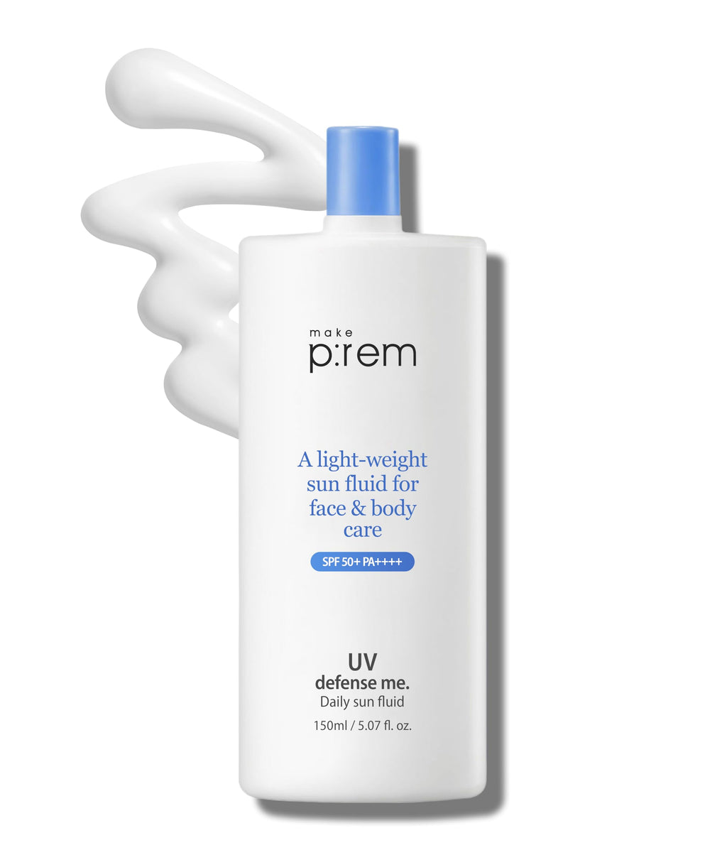 MAKEPREM Defense Me Daily Sun Fluid SPF 50+ PA++++ – Vegan, Non-Greasy Sunscreen