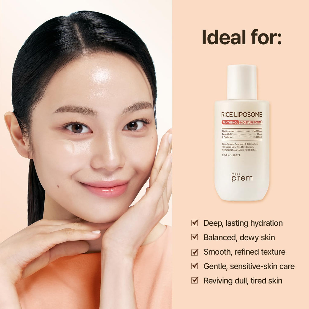 Make P:REM Rice Liposome Toner – Lightweight Hydration & Barrier Support