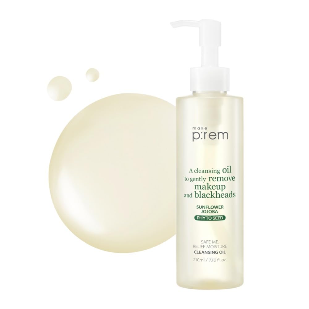 MAKEP:REM Safe Me Relief Moisture Cleansing Oil – Gentle, Deep Pore Cleansing for Oily & All Skin Types