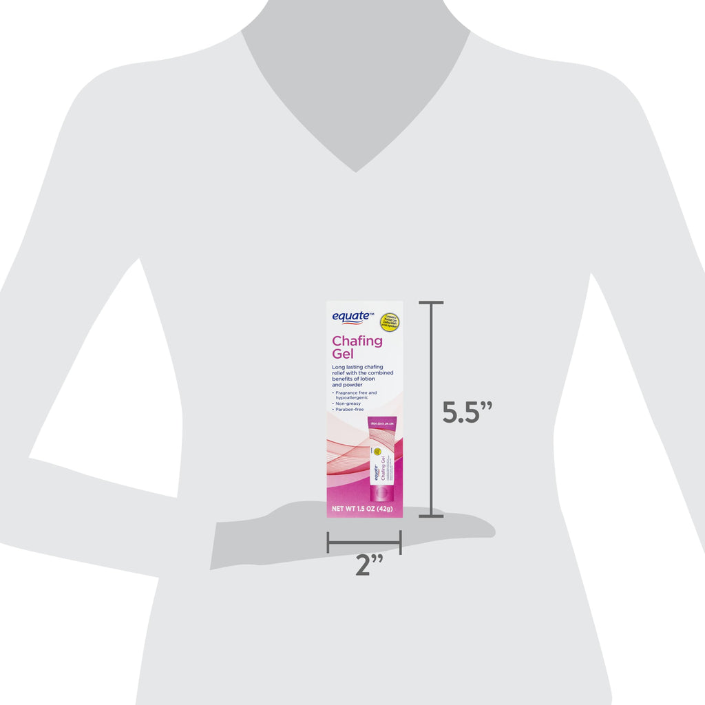 Maker Explorador Equate Chafing Gel Relief – Non-Greasy, Hypoallergenic, 1.5 oz + Gift Card