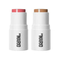 Makeup By Mario Sculpt & Pop On the Go Duo – Contour & Blush Stick (Dark & Raspberry) | Travel-Friendly
