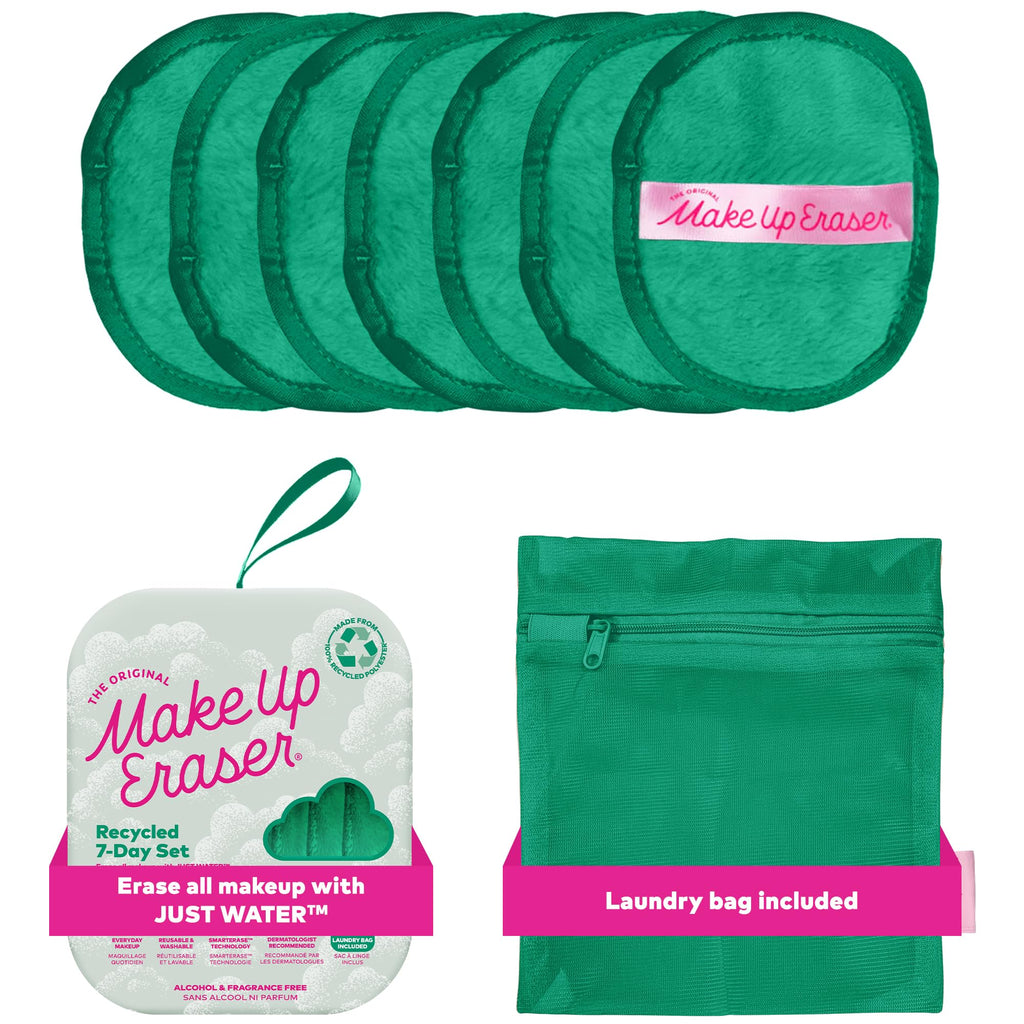 MakeUp Eraser Original 7-Day Set – Water-Only Makeup Removal (7 ct) | Recycled Green