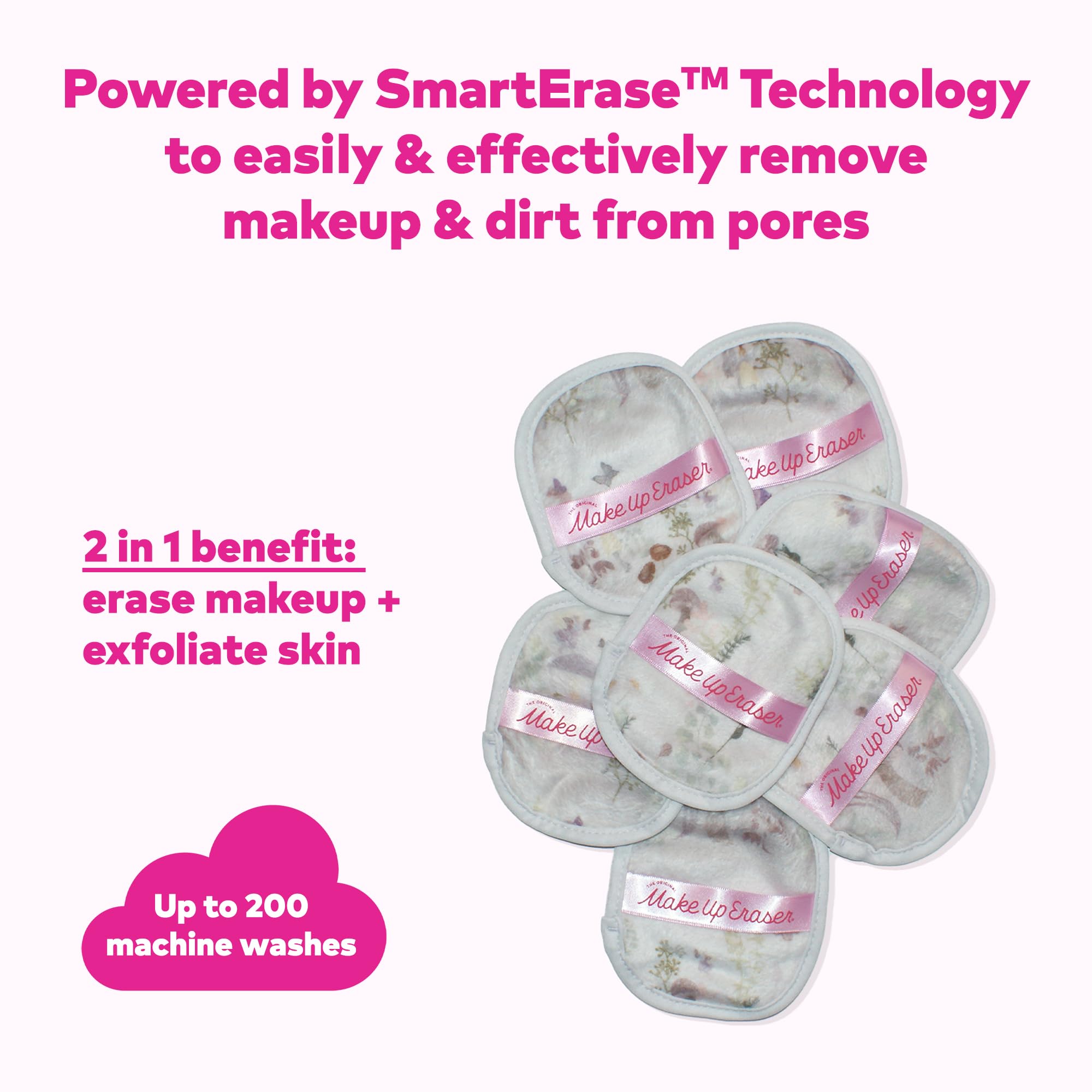 MakeUp Eraser Garden Fairies 7-Day Set – Erase All Makeup with Just Water