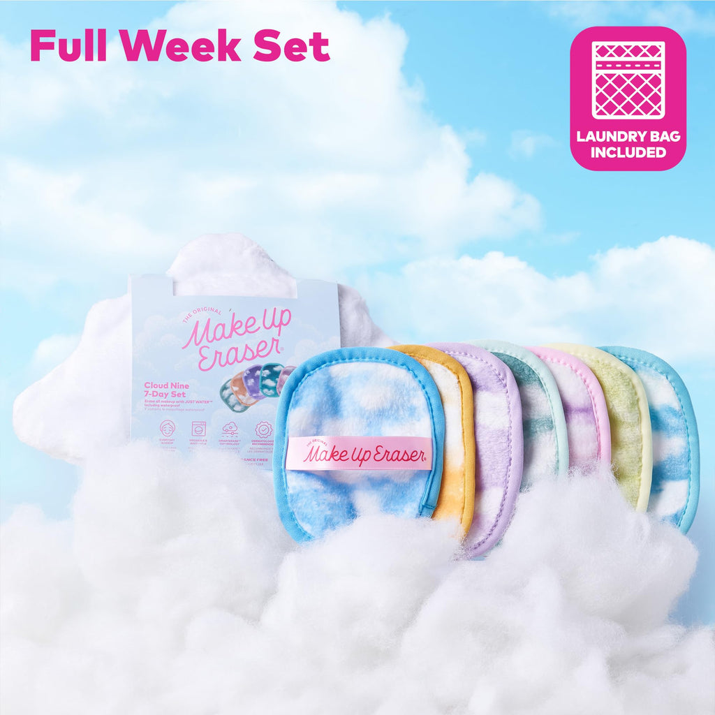 MakeUp Eraser The Original 7-Day Set – Water-Activated Makeup Remover (Cloud 9, 7ct)