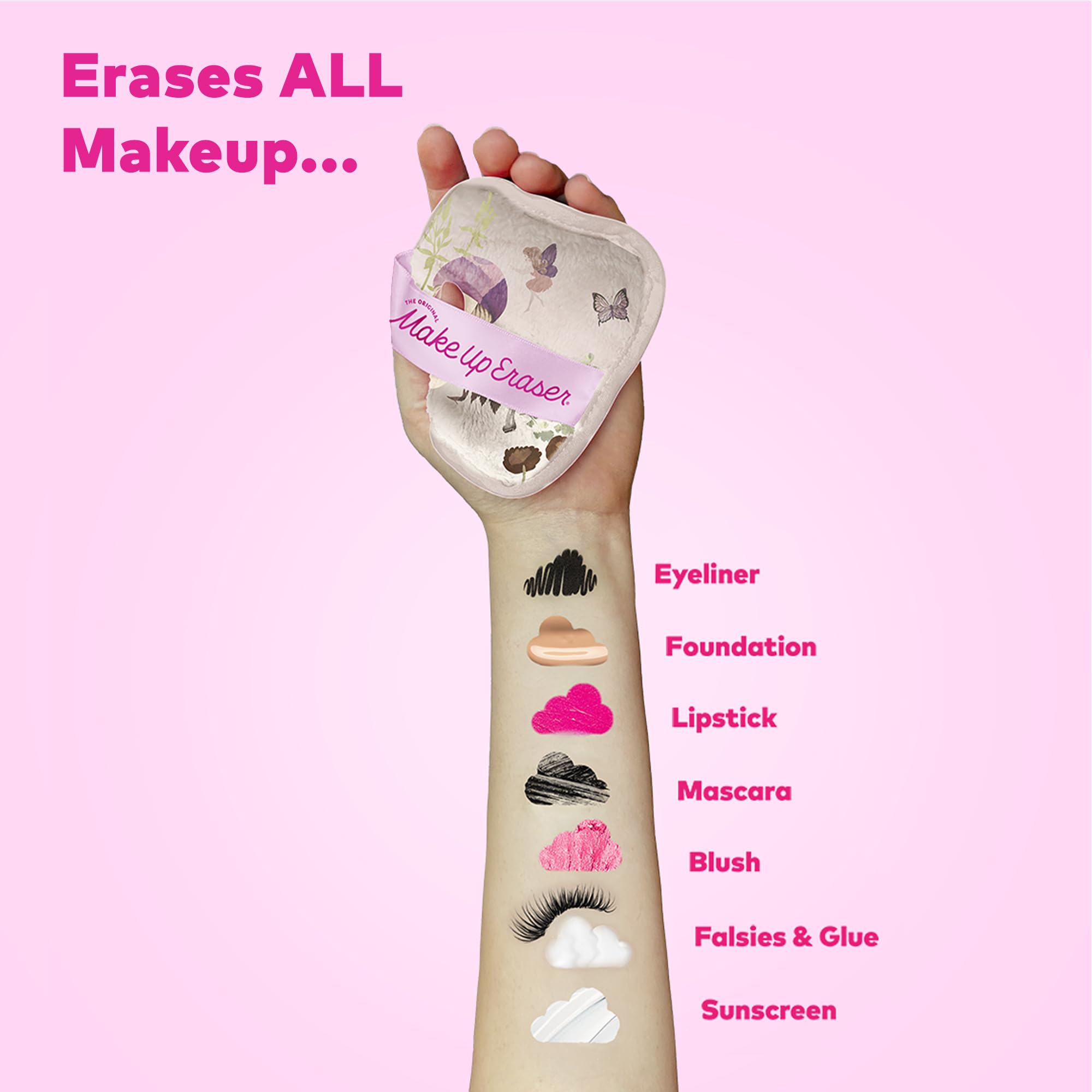 MakeUp Eraser Garden Fairies 7-Day Set – Erase All Makeup with Just Water