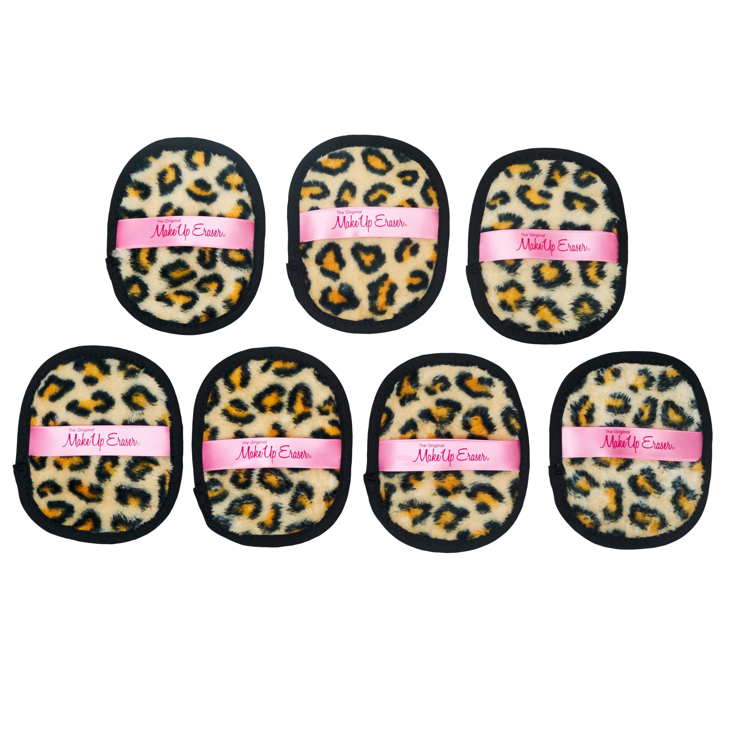 MakeUp Eraser Leopard 7-Day Set – Water-Only Makeup Removal, 7 Cloths