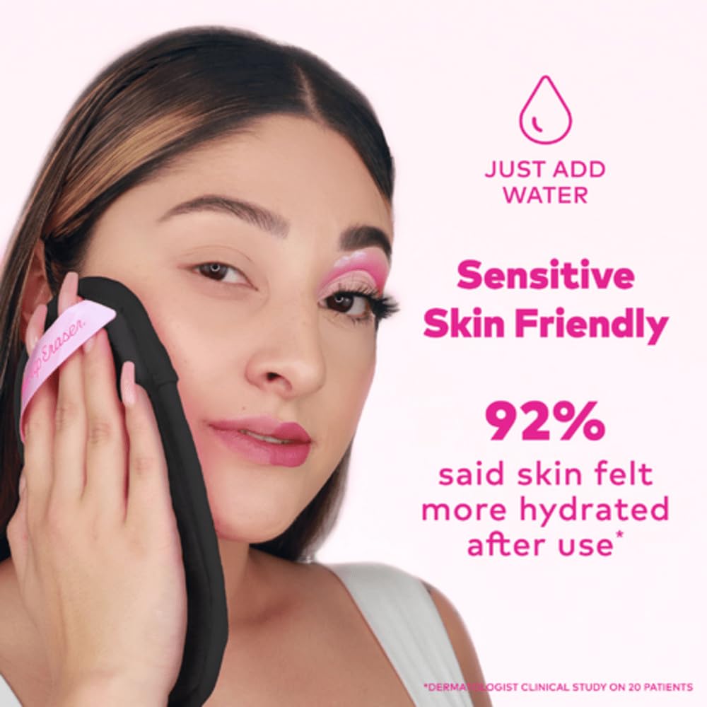 MakeUp Eraser Mini Pro 5-Pack – Remove All Makeup With Just Water (Chic Black)