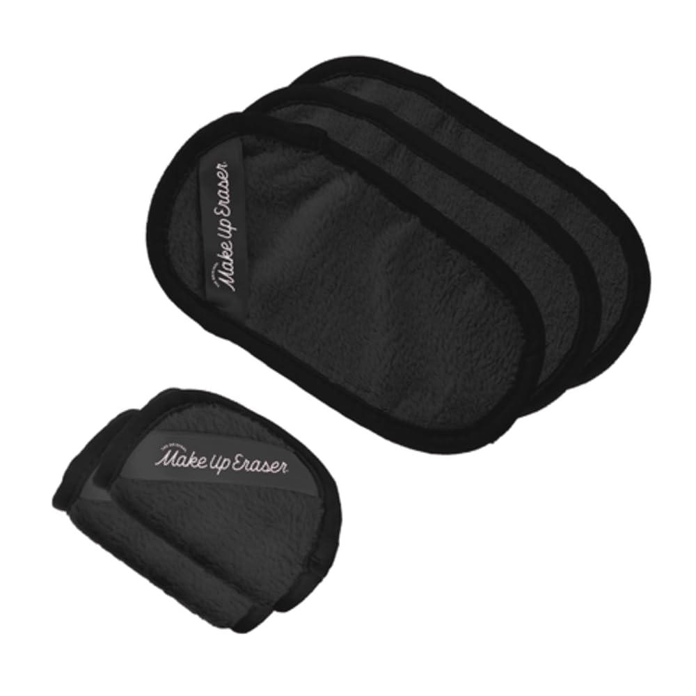 MakeUp Eraser Mini Pro 5-Pack – Remove All Makeup With Just Water (Chic Black)