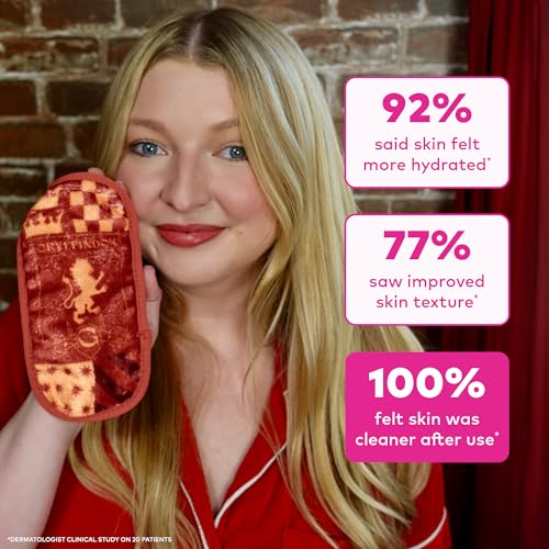 MakeUp Eraser Mini PRO – Original Water-Only Makeup Remover, Removes Waterproof Makeup, Gryffindor Edition, 1ct