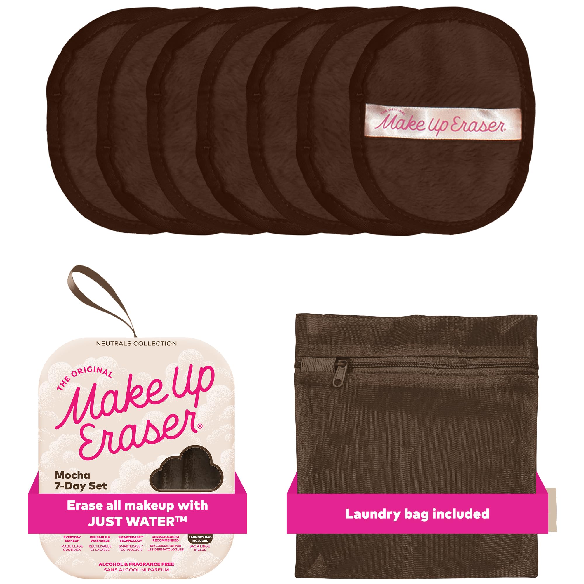 MakeUp Eraser Mocha 7-Day Set – Erase All Makeup With Just Water (7ct)