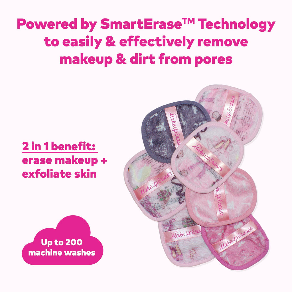 MakeUp Eraser Original 7-Day Set – Erase All Makeup with Just Water | Waterproof Mascara & More | Ballet Core 7ct