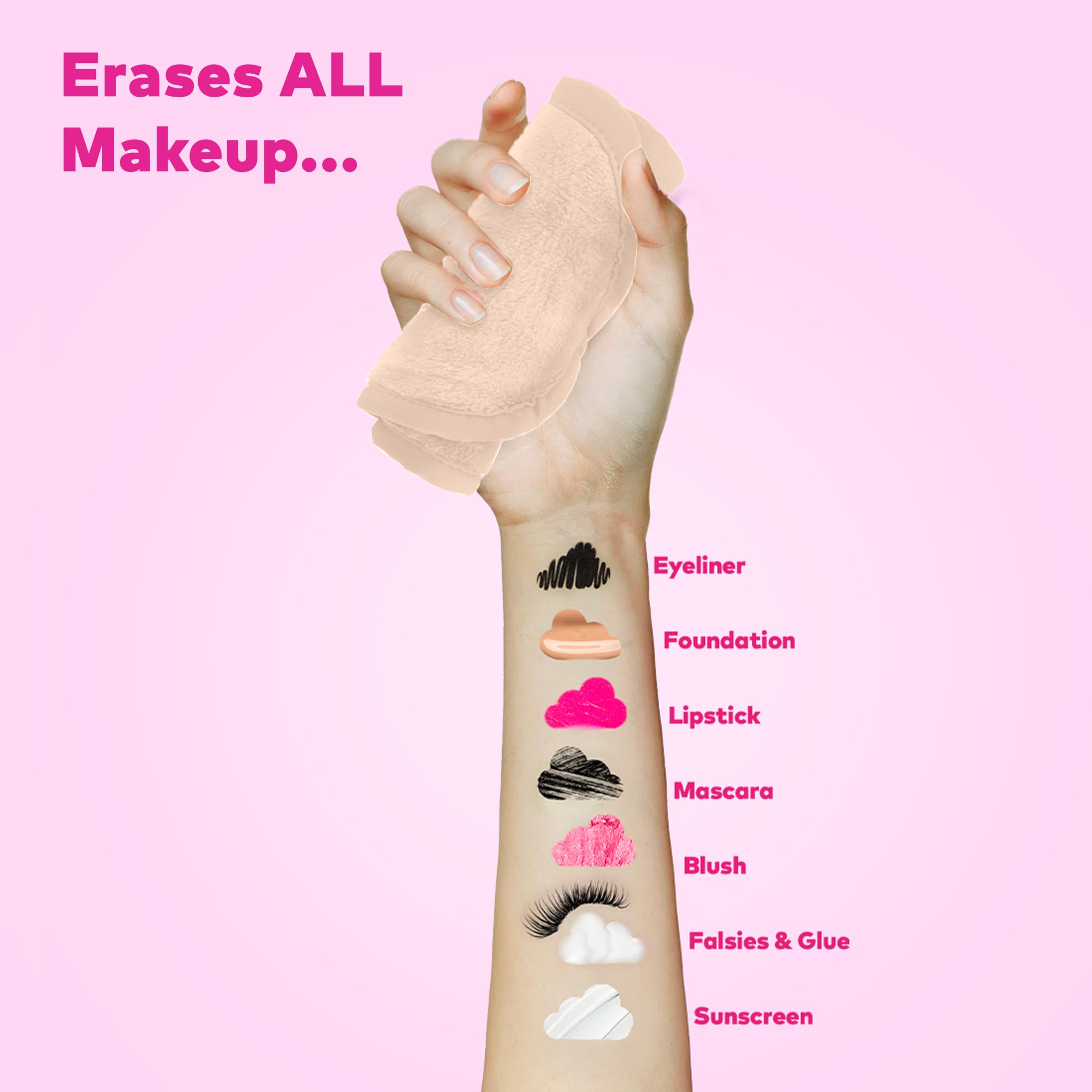 MakeUp Eraser Original Mini PRO 5-Pack | Erase All Makeup with Just Water