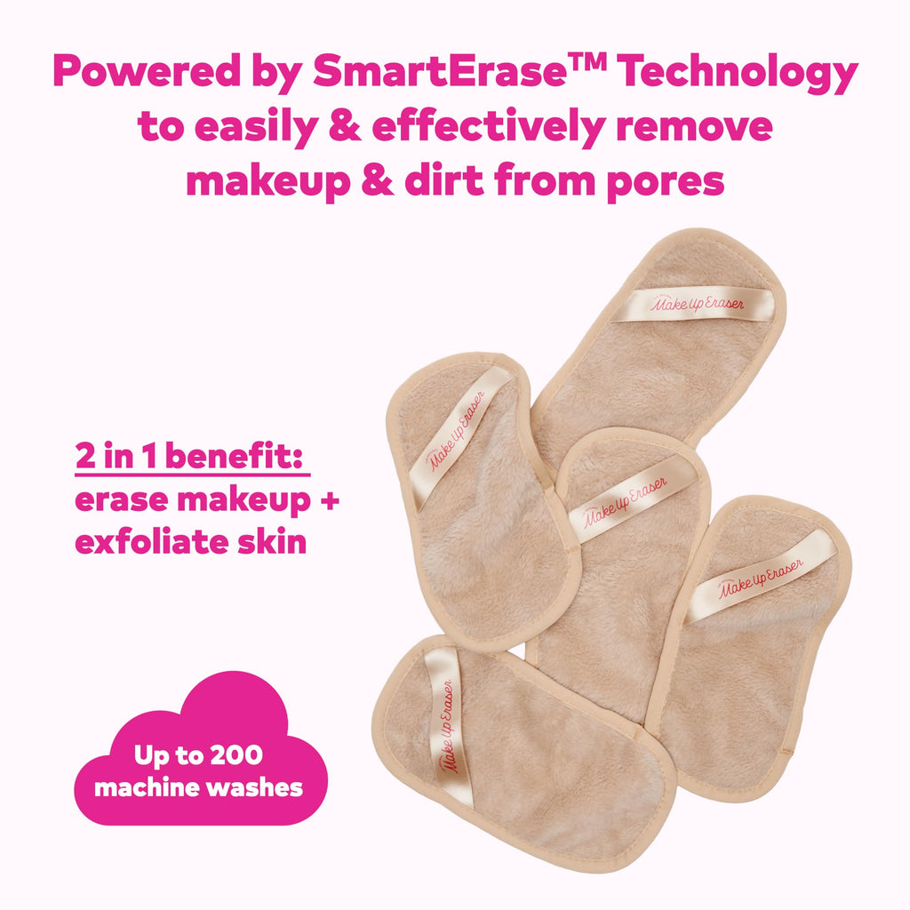 MakeUp Eraser Original Mini PRO 5-Pack | Erase All Makeup with Just Water
