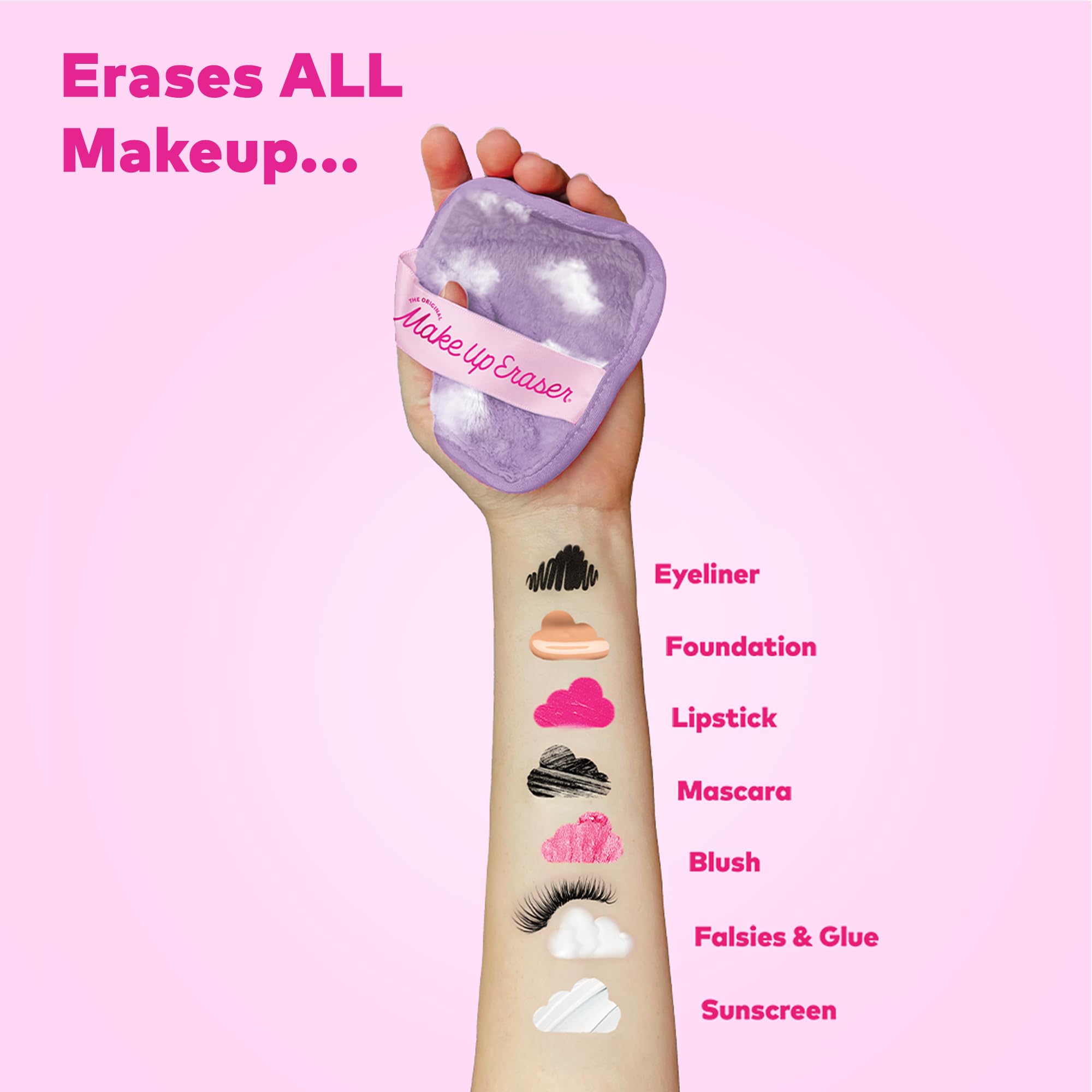 MakeUp Eraser The Original 7-Day Set – Water-Activated Makeup Remover (Cloud 9, 7ct)