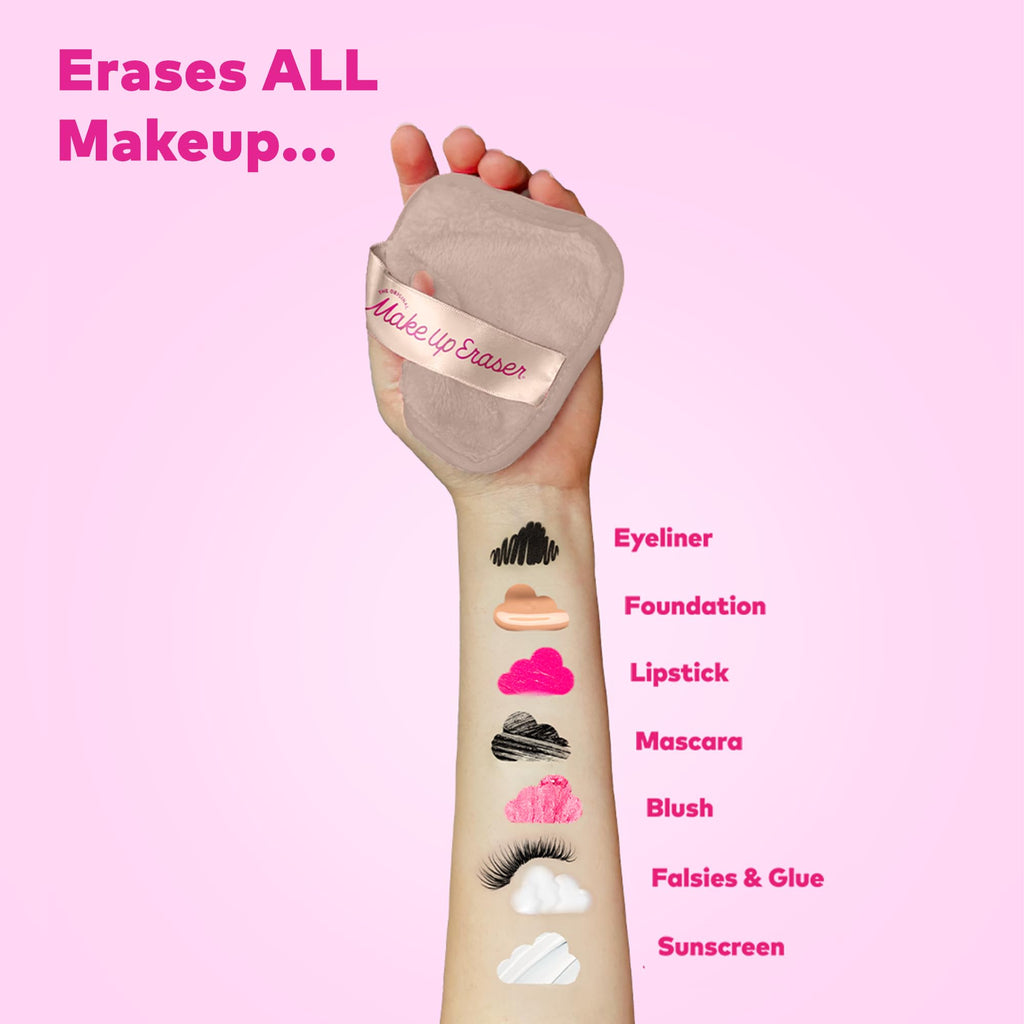 The Original MakeUp Eraser 7-Day Set — Remove All Makeup With Just Water (Sweet Cream), 7 Cloths