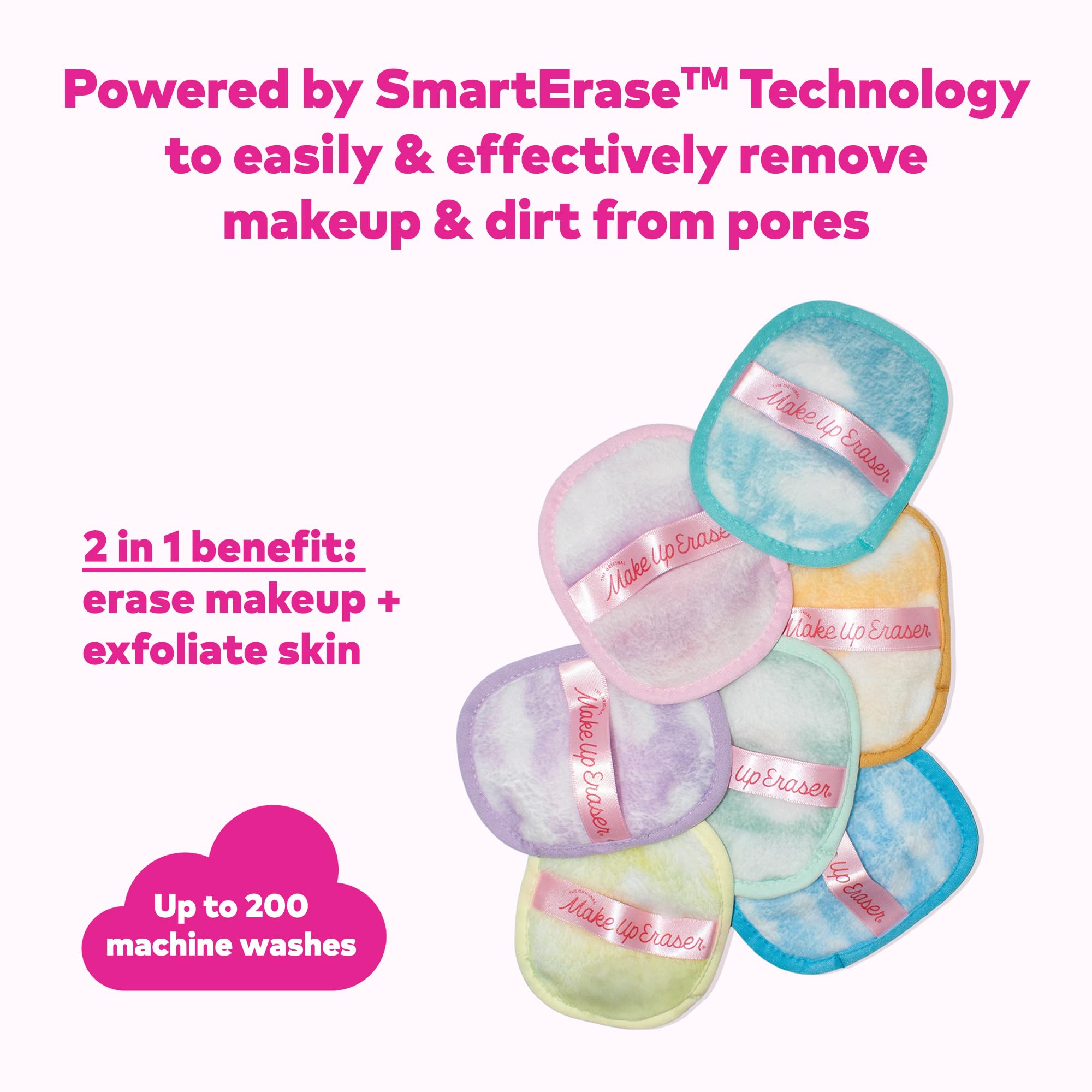 MakeUp Eraser The Original 7-Day Set – Water-Activated Makeup Remover (Cloud 9, 7ct)