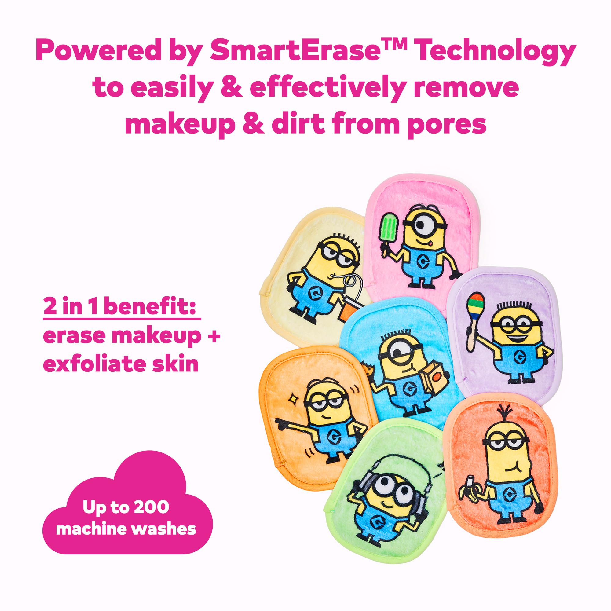 MakeUp Eraser The Original 7-Day Set – Erase All Makeup with Just Water (Waterproof) – 7-Count