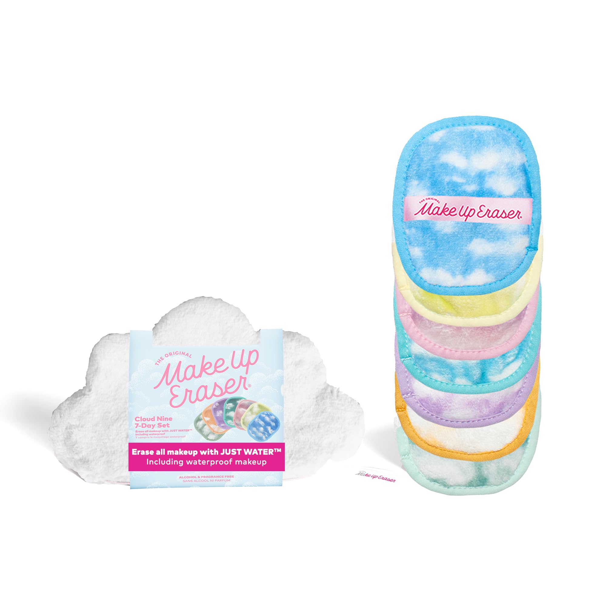 MakeUp Eraser The Original 7-Day Set – Water-Activated Makeup Remover (Cloud 9, 7ct)