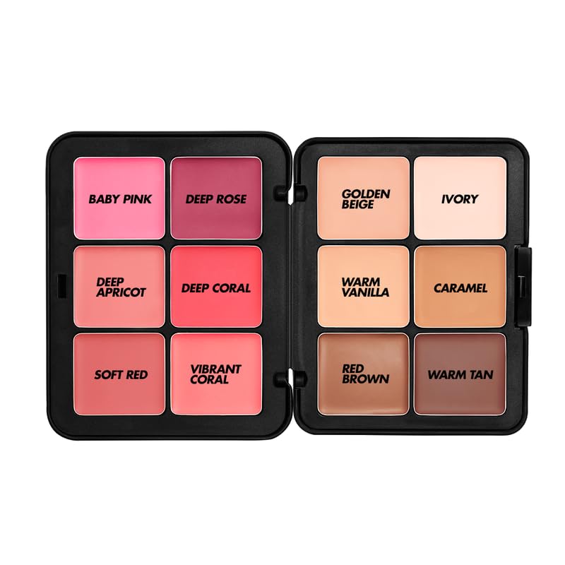 Make Up For Ever HD Skin Face Essentials Palette MEDIUM Harmony 2 | 12 Cream Shades & Blushes