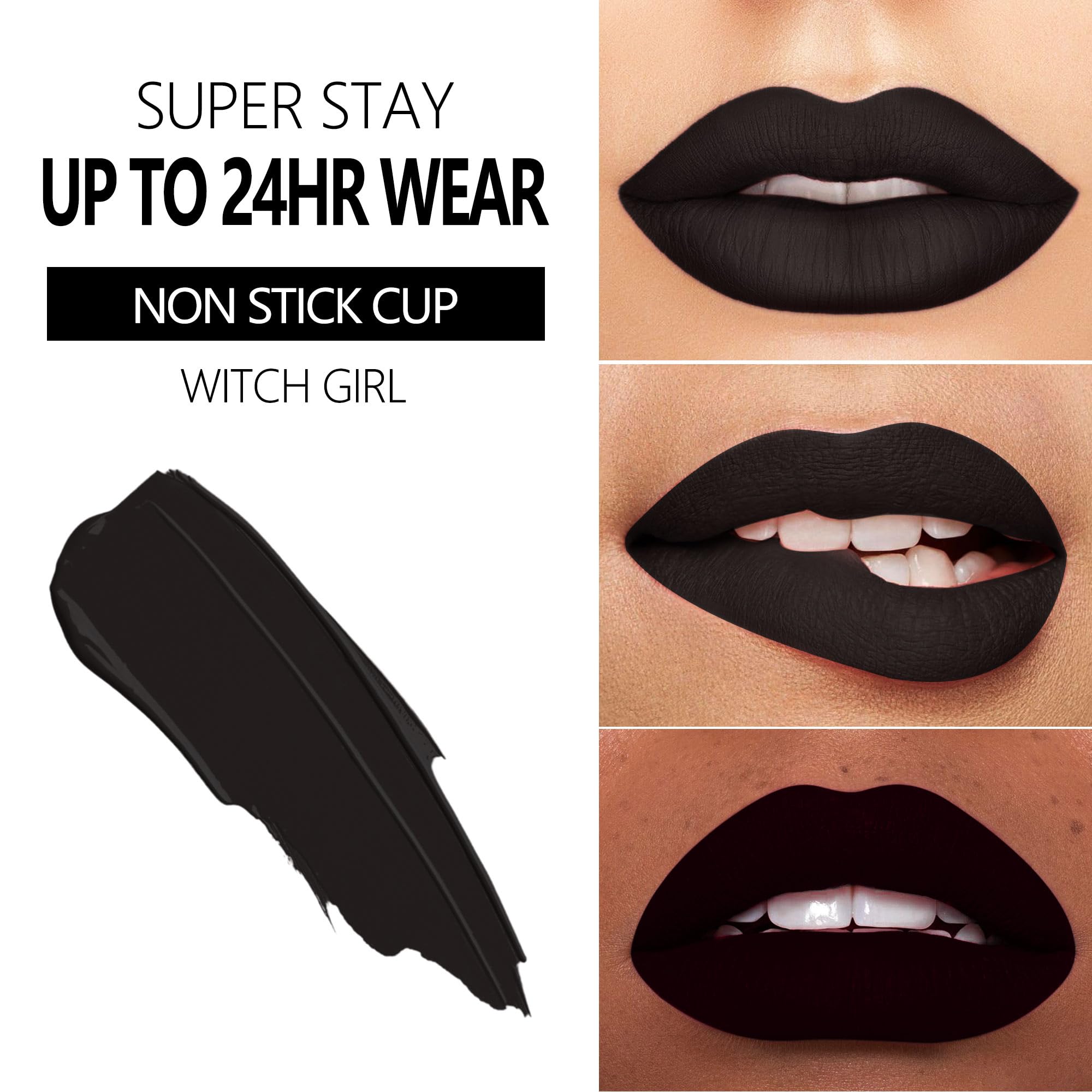 MAKI YIKA 3Pcs Matte Lipstick Set — Long-Lasting, Transfer-Proof (Red, Nude, Dark Red)