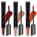 MAKI YIKA 3Pcs Matte Lipstick Set – Red, Nude & Orange; Long-Lasting, Transfer-Proof, Smudge-Resistant