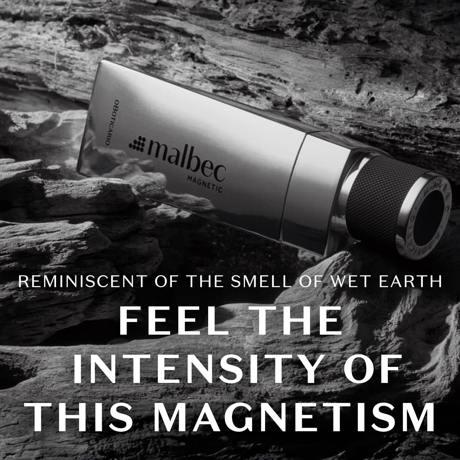 Malbec Magnetic Eau de Toilette for Men by O Boticario – Long-Lasting Woody-Fruity Scent, 3.3 oz