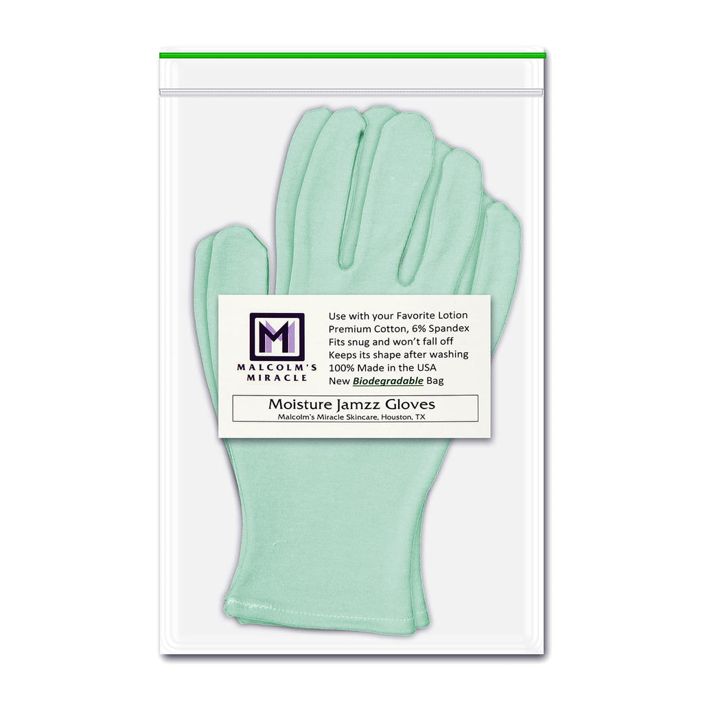 Malcolm's Miracle Moisturizing Gloves Made in USA – Green, Men's XL
