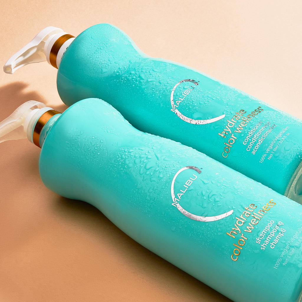 Malibu C Hydrate Color Wellness Duo – Hydrating Shampoo & Conditioner for Color-Treated Hair