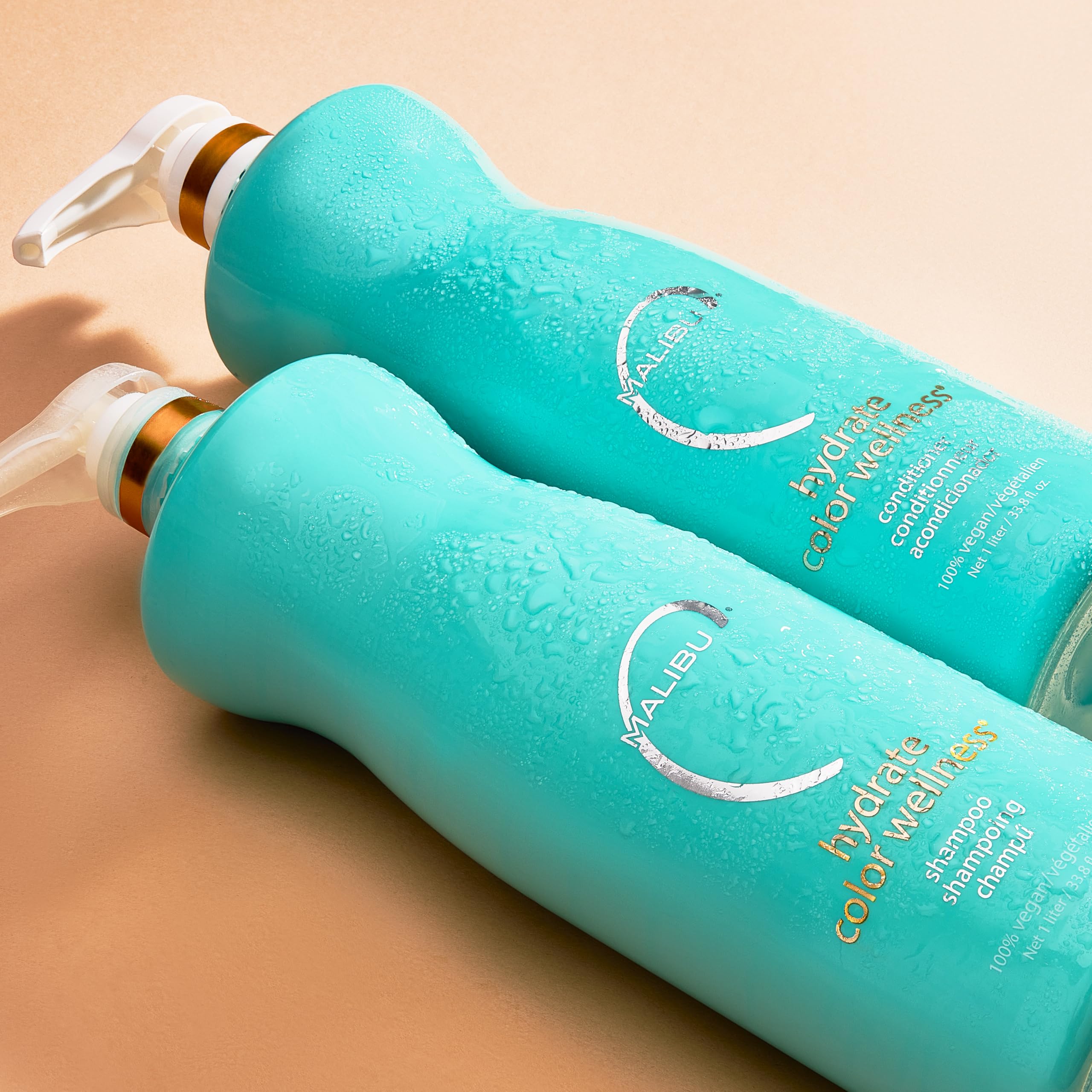 Malibu C Hydrate Color Wellness Duo – Hydrating Shampoo & Conditioner for Color-Treated Hair