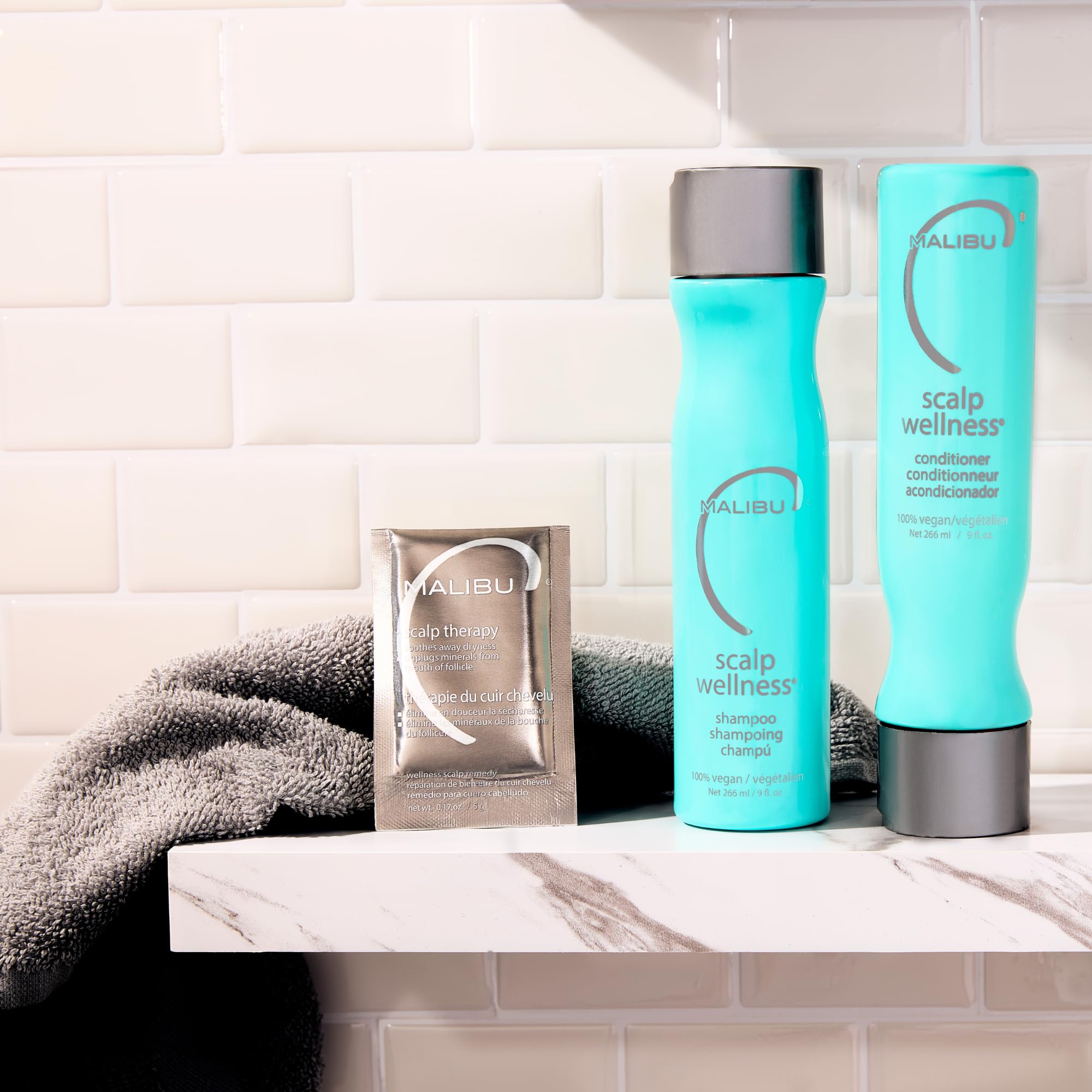Malibu C Scalp Wellness Shampoo – Sulfate-Free Moisturizing Treatment (9 oz)