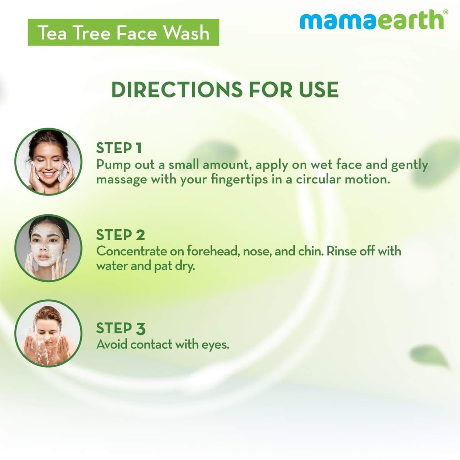 MAMAEARTH Tea Tree Face Wash with Neem — 8.45 oz (250 ml)