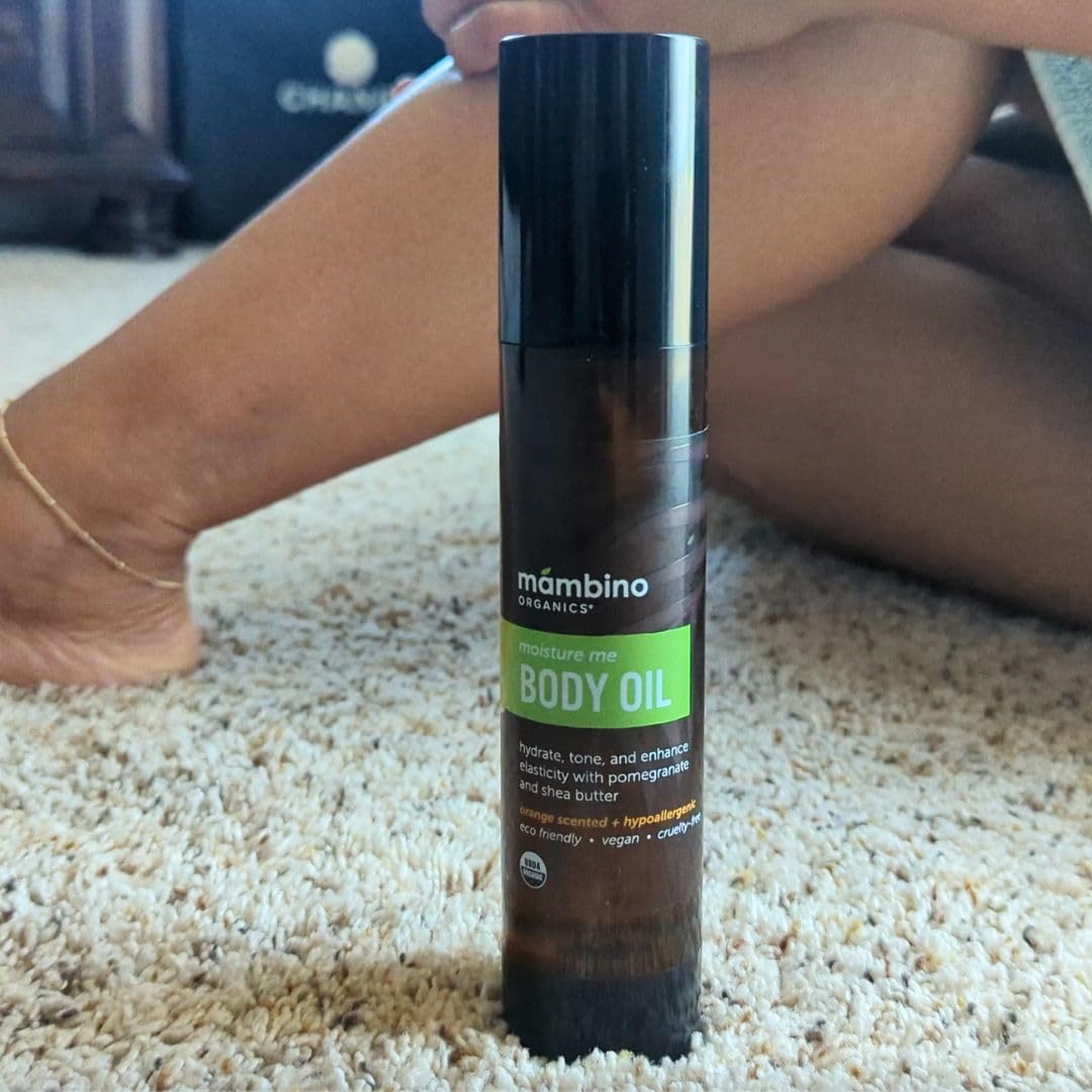 Mambino Organics Moisture Me Nourishing Body Oil – Lightweight, Fast-Absorbing Hydration (4 oz)