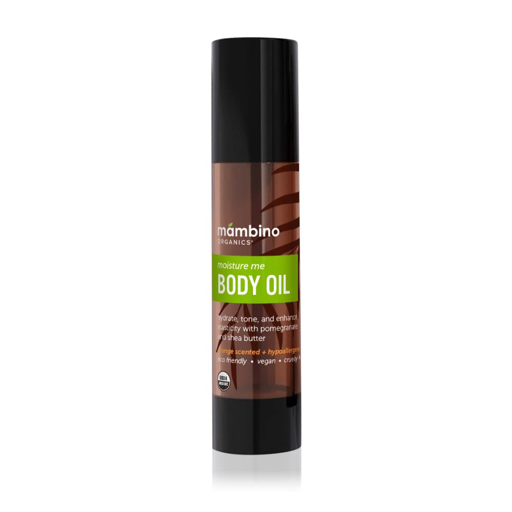 Mambino Organics Moisture Me Nourishing Body Oil – Lightweight, Fast-Absorbing Hydration (4 oz)
