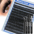 Mamzy Luxe Fluffy Lash Clusters Kit 100D 10-18mm | DIY Full-Volume Eyelash Extensions