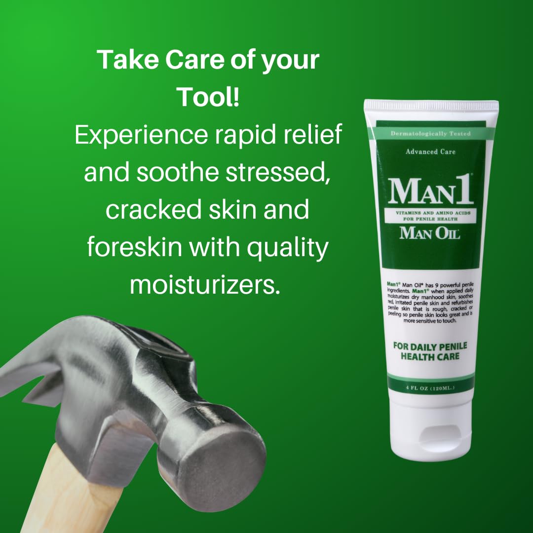 Man1 Man Oil Penile Health Cream - Ultra-Fast Relief & Fragrance-Free Care