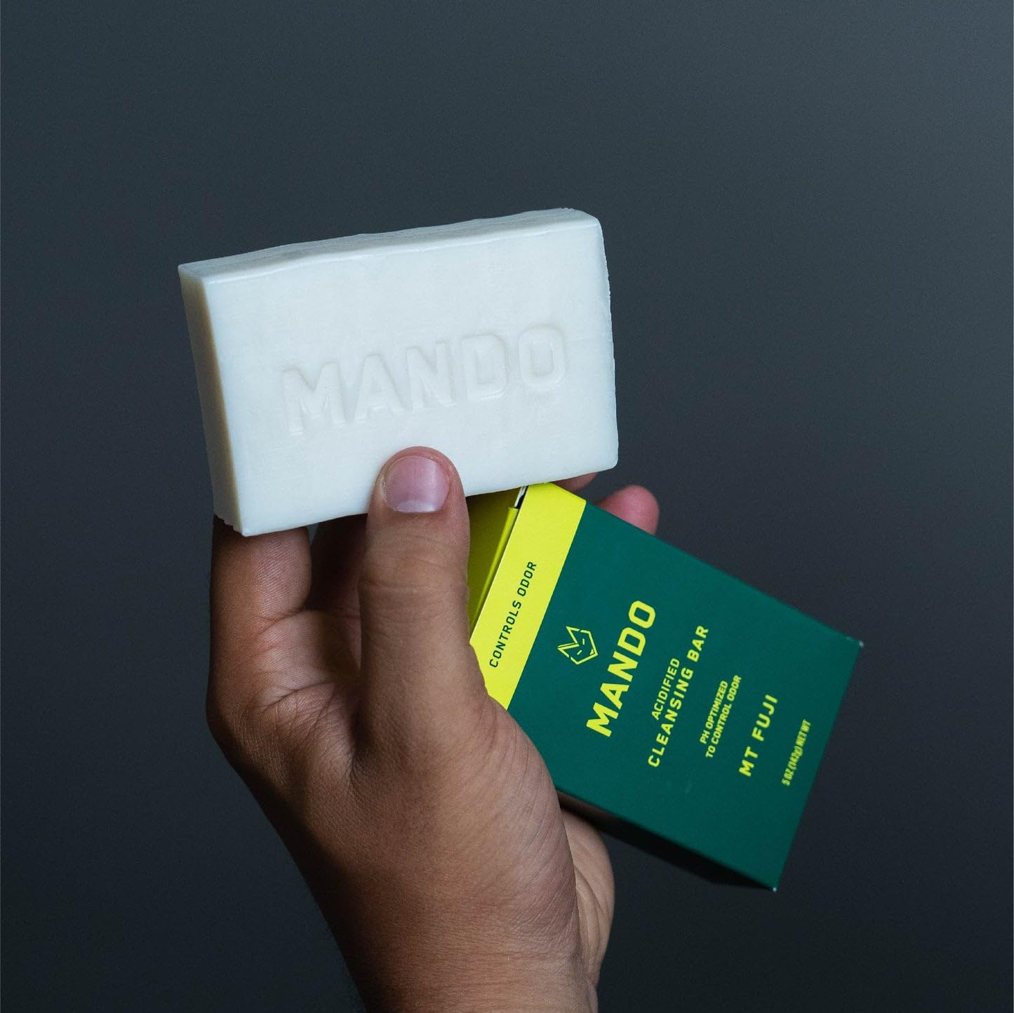 Mando Acidified Cleansing Bar — 24-Hour Odor Control | SLS Free | Mt Fuji