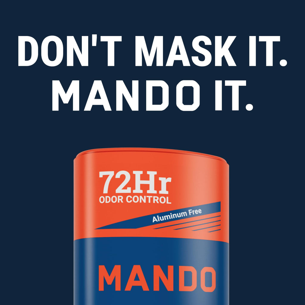 Mando Whole Body 3-Piece System – Aluminum & Baking Soda Free Odor Control (Pro Sport)