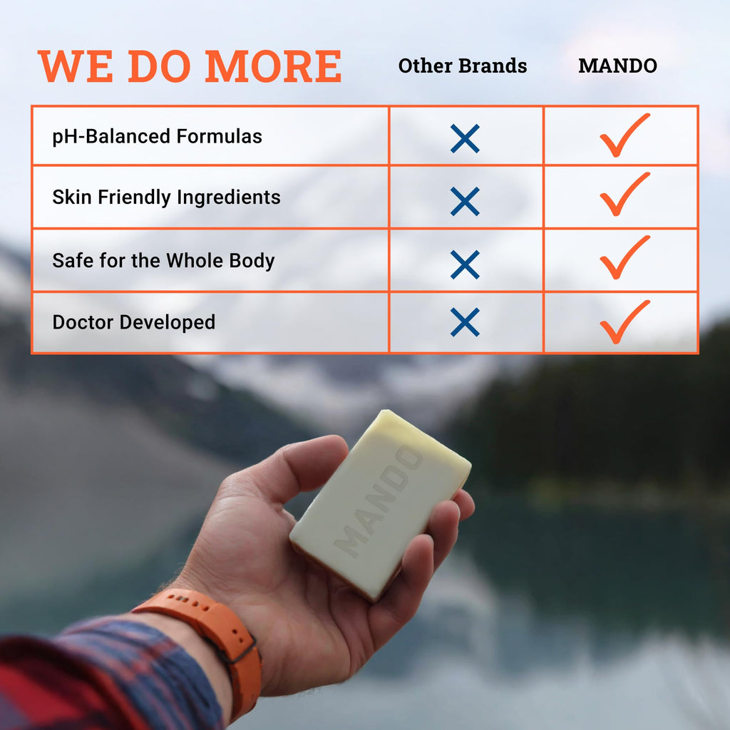 Mando Whole Body Deodorant 3-Pc System – Bourbon Leather, Aluminum & Baking Soda Free