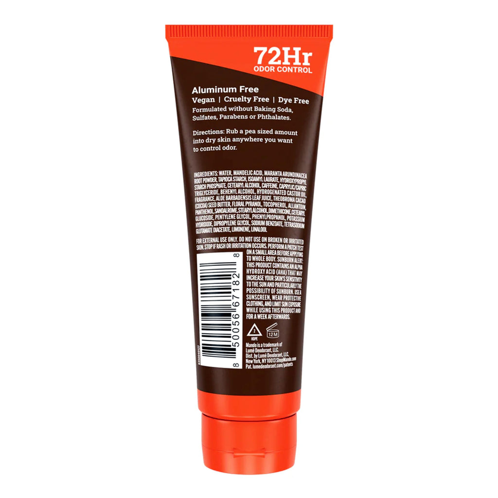 Mando Whole Body Deodorant - Cedar Grove - Aluminum-Free Invisible Cream Deodorant - 3.0 oz (Pack of 01)