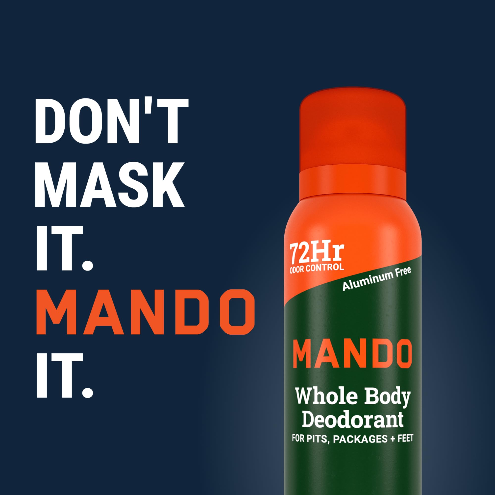 Mando Whole Body Deodorant for Men – Clover Woods Invisible Spray, 72-Hour Odor Control, Aluminum & Benzene Free