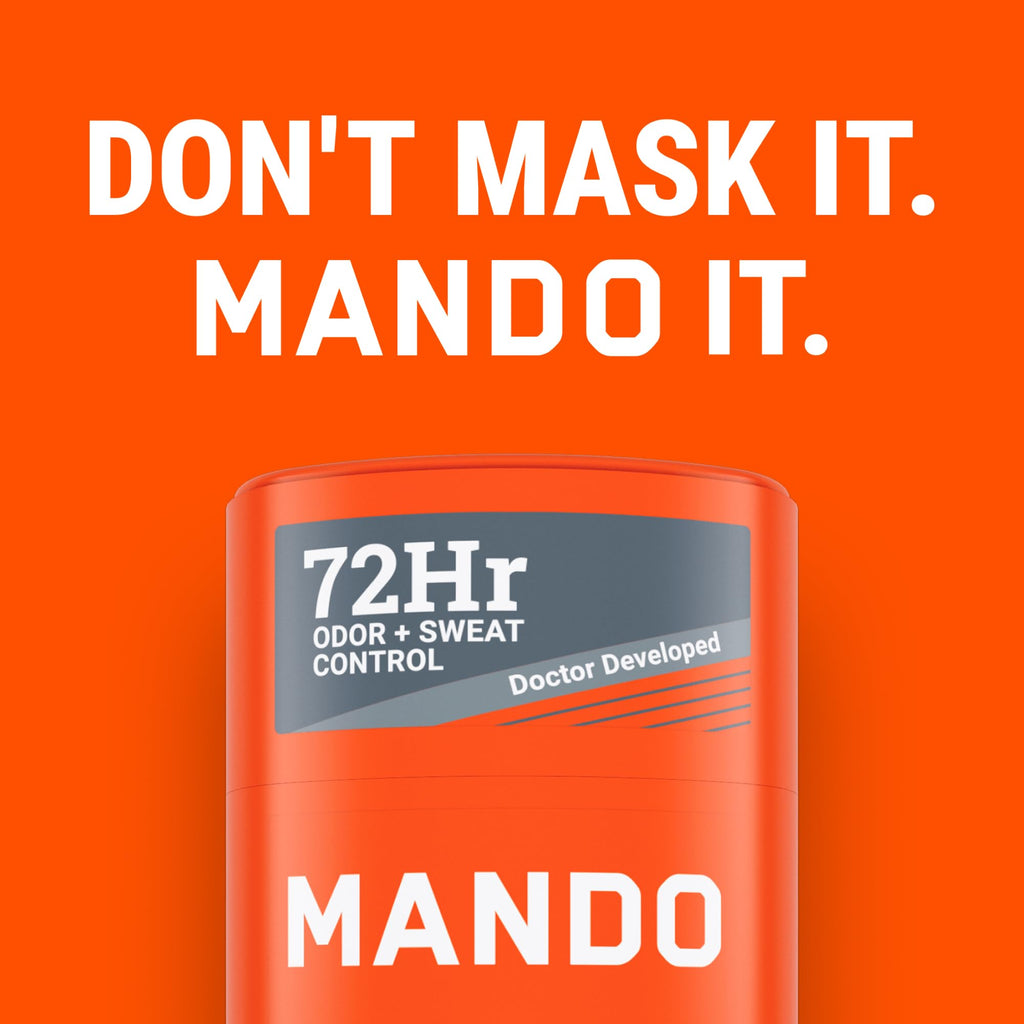 Mando Mt Fuji Antiperspirant for Men – Extra Strength 72-Hour Sweat & Odor Control, Baking Soda Free, 2-Pack