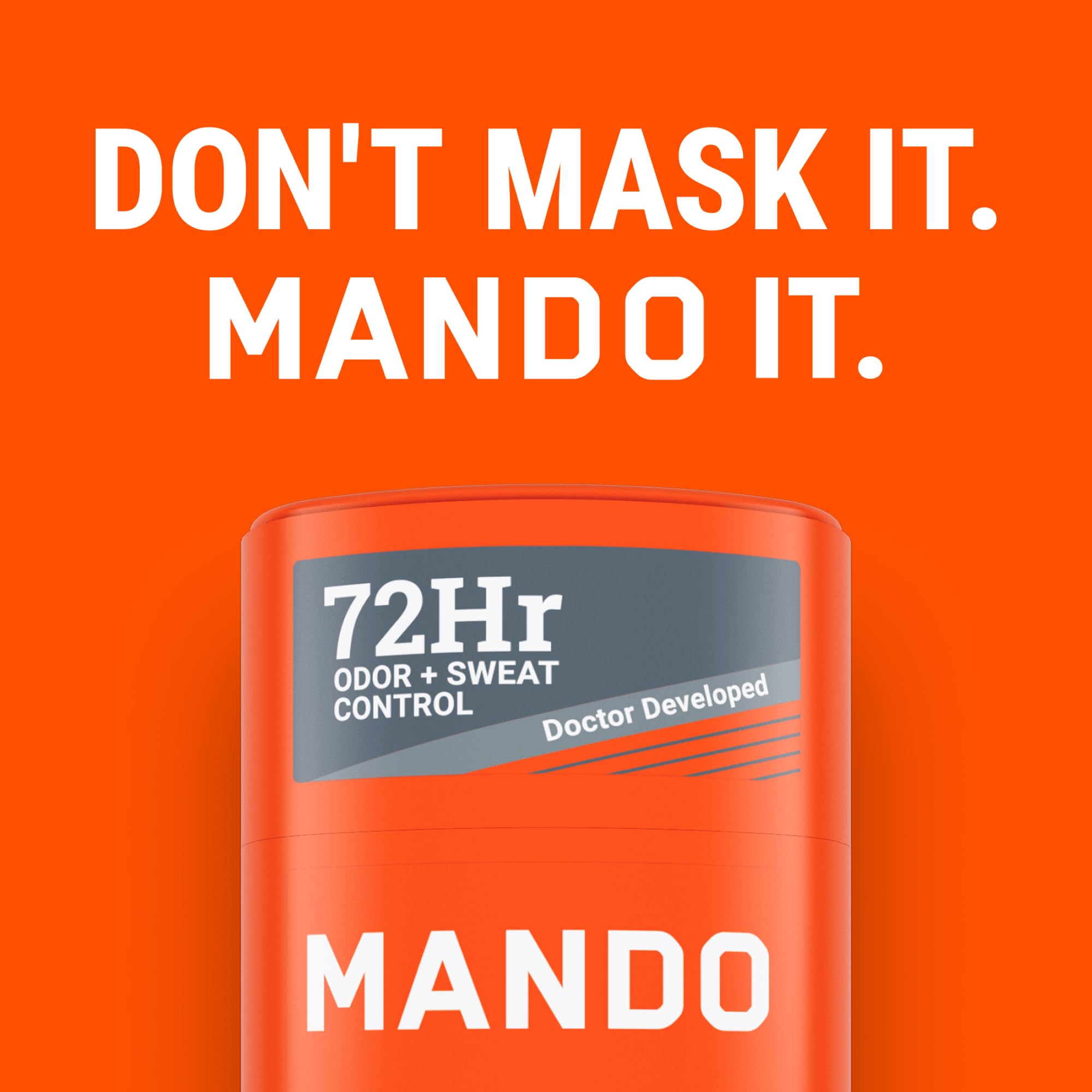 Mando Mt Fuji Antiperspirant for Men – Extra Strength 72-Hour Sweat & Odor Control, Baking Soda Free, 2-Pack