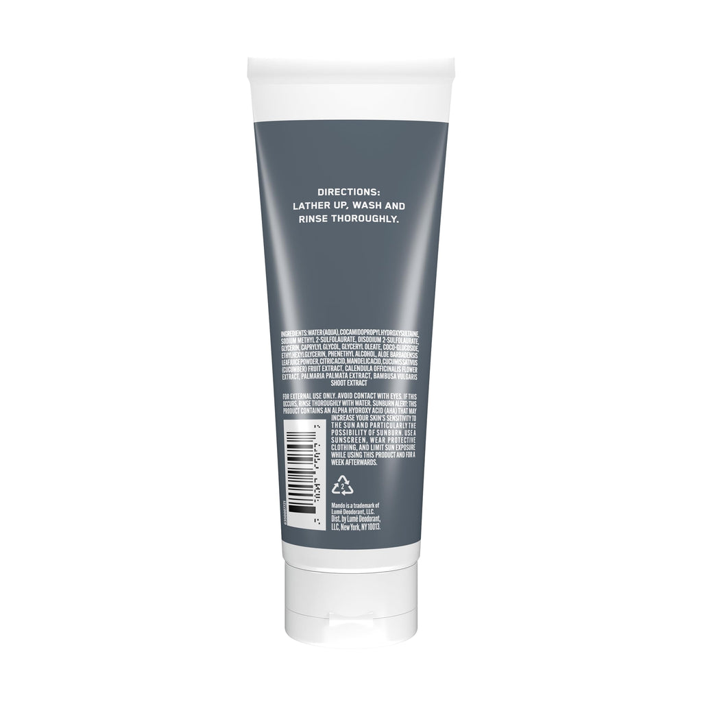 Mando Odor Shield Body Wash - 24 Hour Odor Control - Unscented, SLS & Paraben Free - 8.5 oz