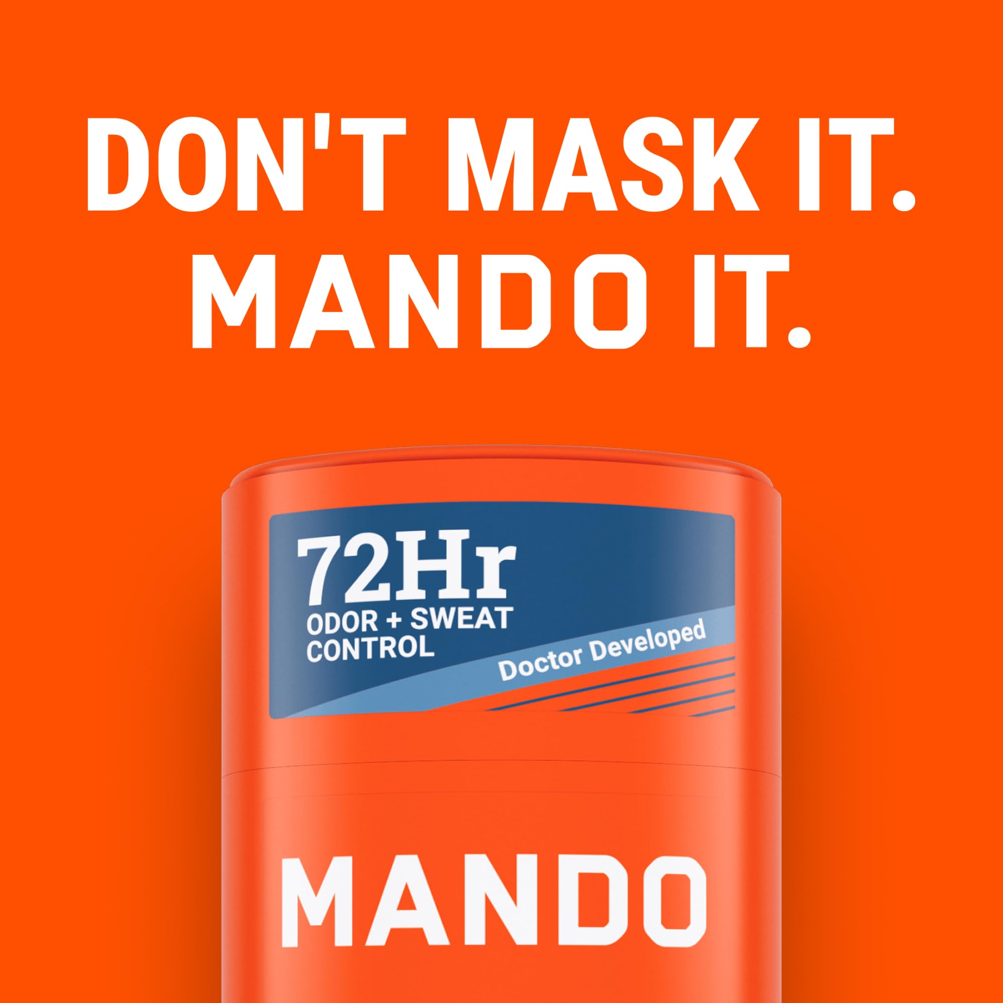 Mando Pro Sport Extra Strength Antiperspirant Deodorant – 72-Hour Sweat & Odor Control (Pack of 2)