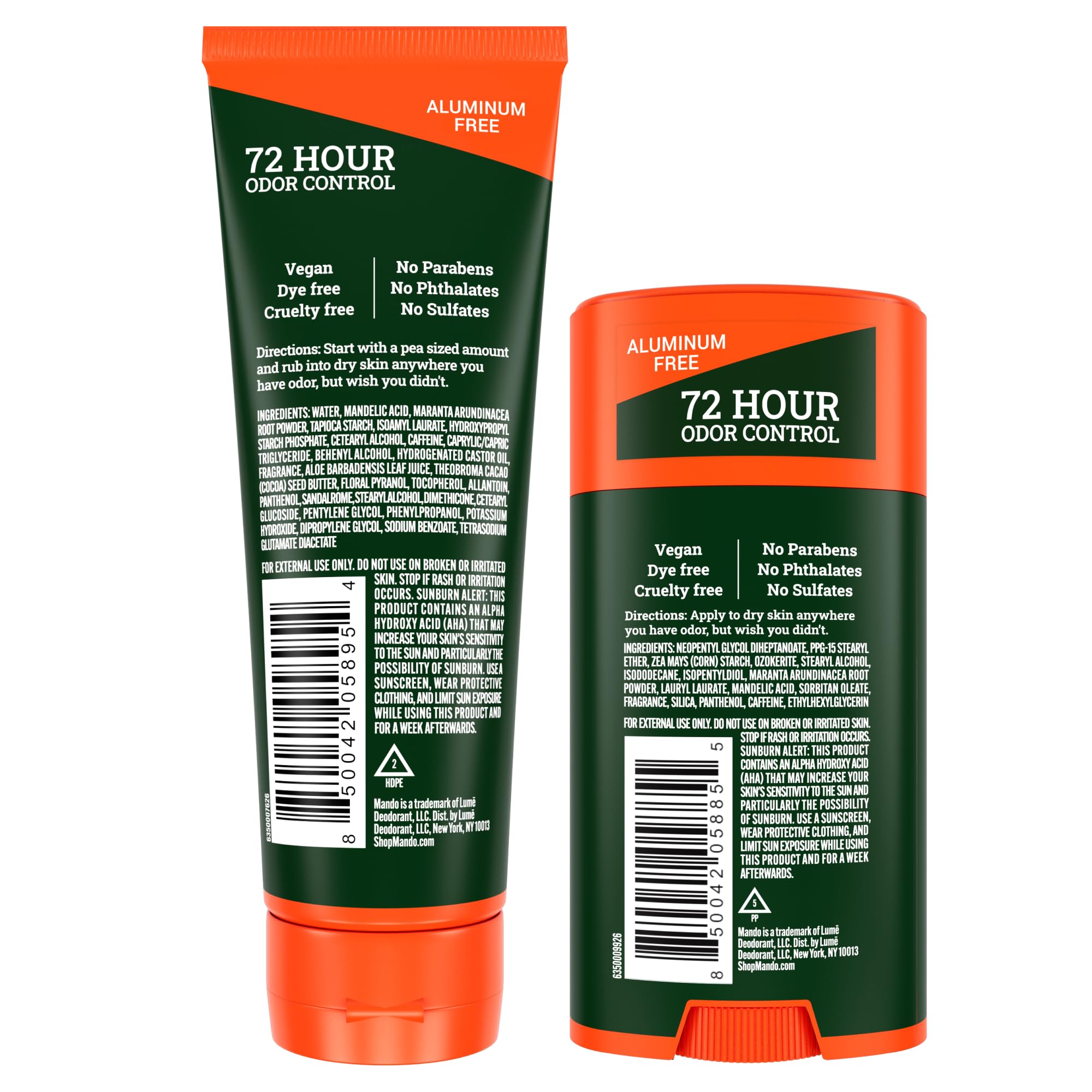 Mando Whole Body Deodorant – Aluminum Free, 72-Hour Odor Control | Clover Woods