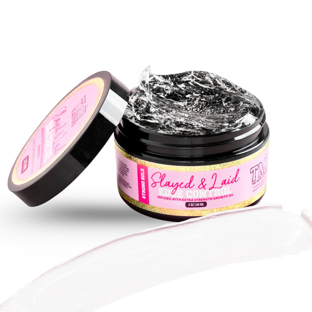 The Mane Attraction Edge Control Gel 3oz | Flake-Free Hold & Growth-Boosting for Natural Hair