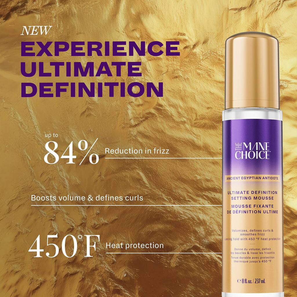 The Mane Choice Ancient Egyptian Antidote Ultimate Definition Setting Mousse – Curl Definition, Volume & Heat Protection